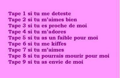 allez ne me lis pas tape